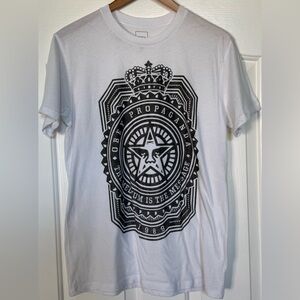 EUC⚡️OBEY Propaganda Graphic Tee “The Medium Is the Message” Men’s Large 🇺🇸